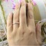แหวนพิงค์โกลด์ แหวนคู่ แหวนเพชร แหวนแต่งงาน แหวนหมั้น - RC1247DPGm